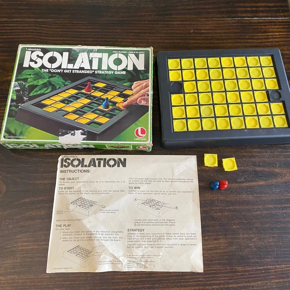 Vintage 1978 Lakeside Isolation COMPLETE Don't‎ Get Stranded Strategy Board Game